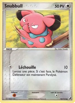Carte Pokémon Snubbull 74 — EX Forces Cachées