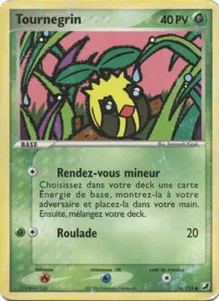 Carte Pokémon Tournegrin 76 — EX Forces Cachées
