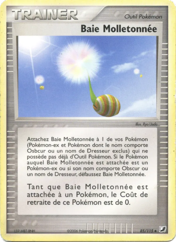 Carte Pokémon Baie Molletonnée 85/115 de l'extension EX Forces Cachées