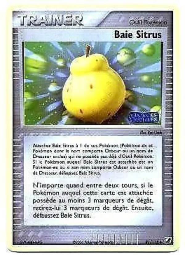 Carte Pokémon Baie Sitrus 91/115 de l'extension EX Forces Cachées