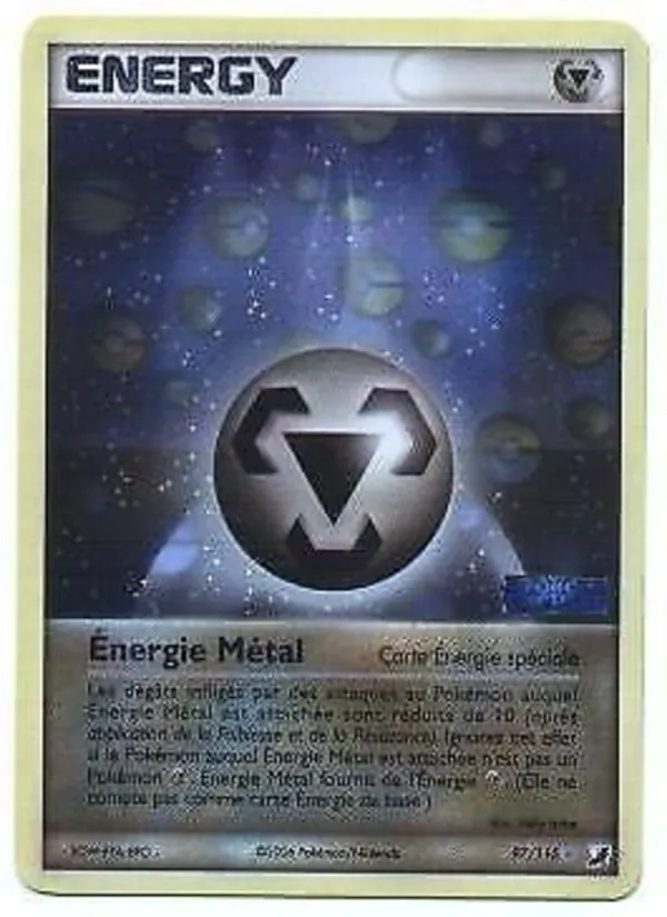 Carte Pokémon Énergie Métal 97/115 de l'extension EX Forces Cachées