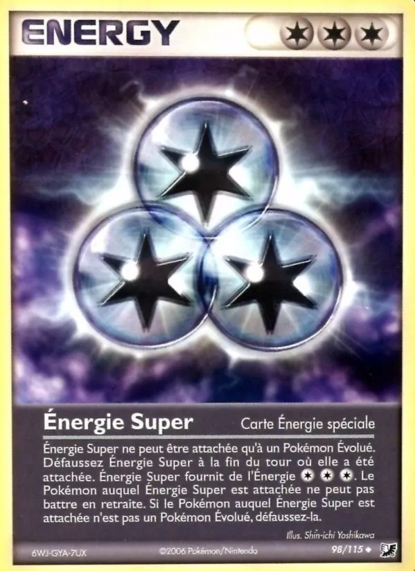 Carte Pokémon Énergie Super 98/115 de l'extension EX Forces Cachées