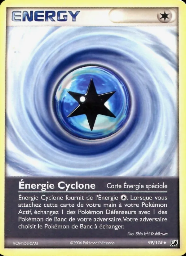 Carte Pokémon Énergie Cyclone 99/115 de l'extension EX Forces Cachées