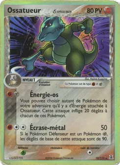 Carte Pokémon Ossatueur δ 10 — EX Espèces Delta