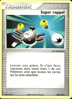 Carte Pokémon Super rappel 100