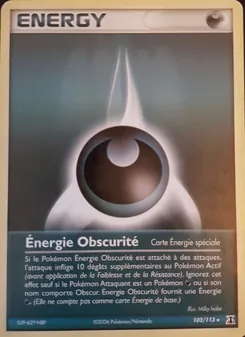 Carte Pokémon Énergie Obscurité 103