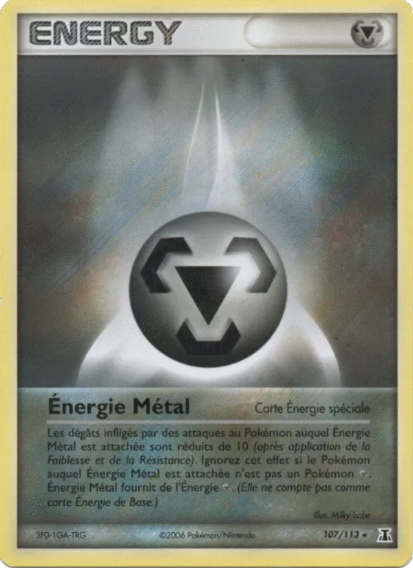 Carte Pokémon Énergie Métal 107/113 de l'extension EX Espèces Delta