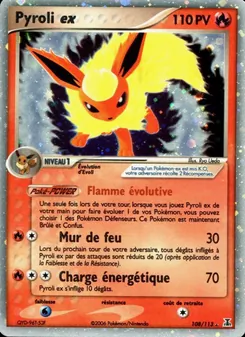 Carte Pokémon Pyroli ex 108 — EX Espèces Delta