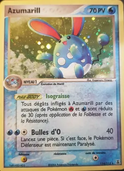 Carte Pokémon Azumarill 114 — EX Espèces Delta