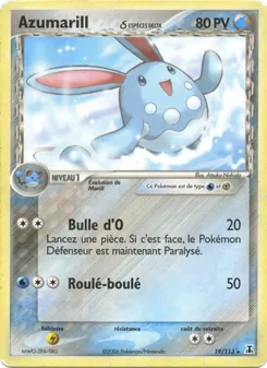 Carte Pokémon Azumarill δ 19 — EX Espèces Delta