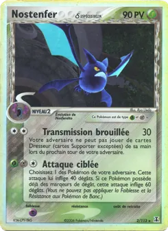 Carte Pokémon Nostenfer δ 2 — EX Espèces Delta
