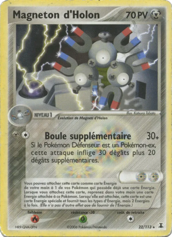 Carte Pokémon Magneton d'Holon 22/113 de l'extension EX Espèces Delta