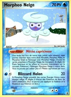 Carte Pokémon Morpheo Neige 29 — EX Espèces Delta