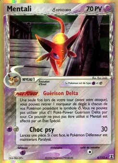 Carte Pokémon Mentali δ 4 — EX Espèces Delta