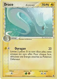 Carte Pokémon Draco δ 42 — EX Espèces Delta