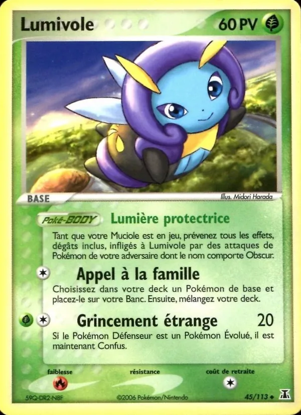 Carte Pokémon Lumivole 45/113 de l'extension EX Espèces Delta