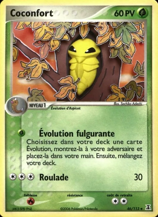 Carte Pokémon Coconfort 46/113 de l'extension EX Espèces Delta