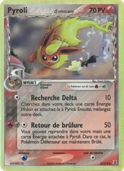 Carte Pokémon Pyroli δ 5 — EX Espèces Delta