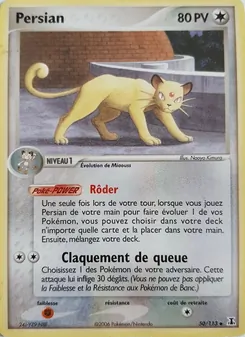 Carte Pokémon Persian 50 — EX Espèces Delta