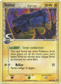 Carte Pokémon Terhal δ 59 — EX Espèces Delta