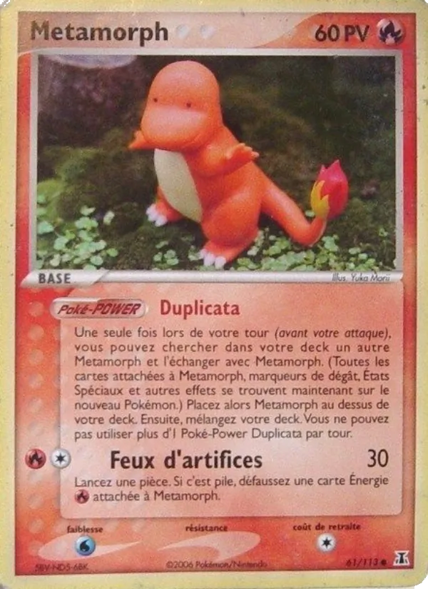 Carte Pokémon Métamorph 61/113 de l'extension EX Espèces Delta