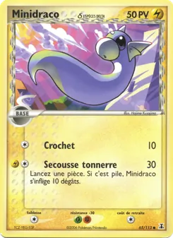Carte Pokémon Minidraco δ 65 — EX Espèces Delta