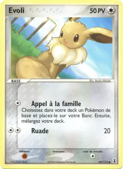 Carte Pokémon Evoli 69 — EX Espèces Delta