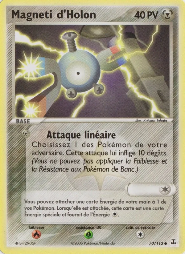 Carte Pokémon Magneti d'Holon 70/113 de l'extension EX Espèces Delta