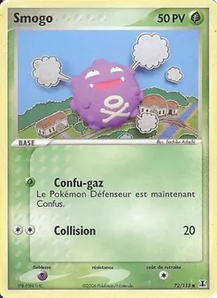 Carte Pokémon Smogo 72 — EX Espèces Delta