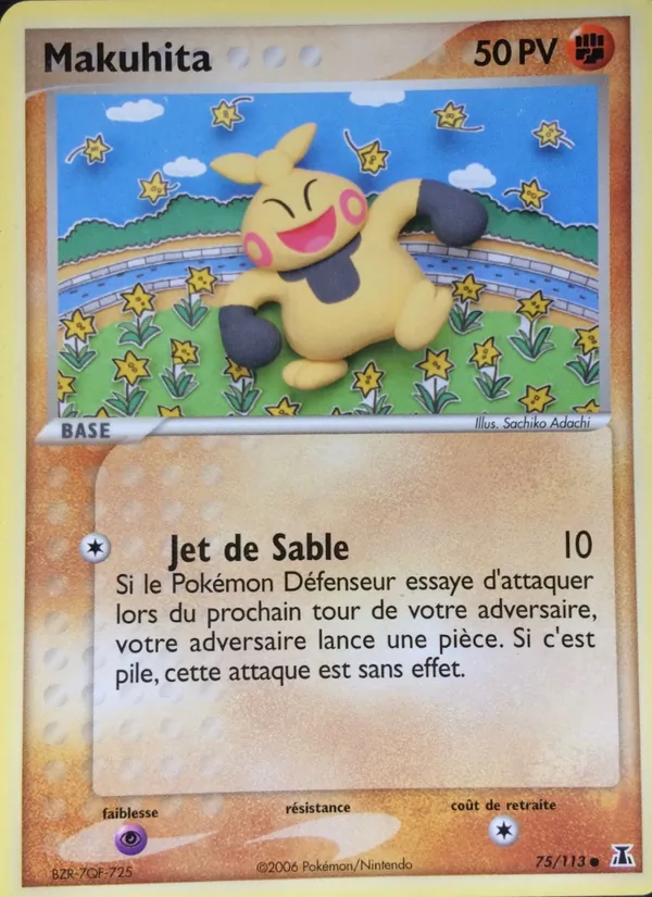 Carte Pokémon Makuhita 75/113 de l'extension EX Espèces Delta