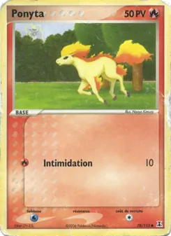 Carte Pokémon Ponyta 78 — EX Espèces Delta