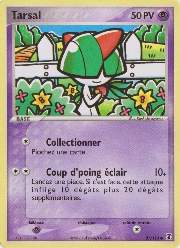 Carte Pokémon Tarsal 81/113 de l'extension EX Espèces Delta