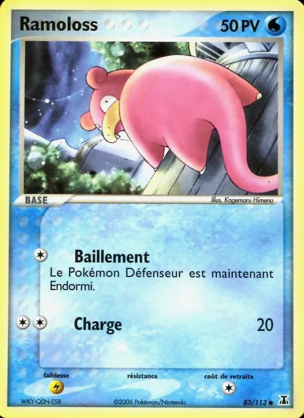 Carte Pokémon Ramoloss 83/113 de l'extension EX Espèces Delta