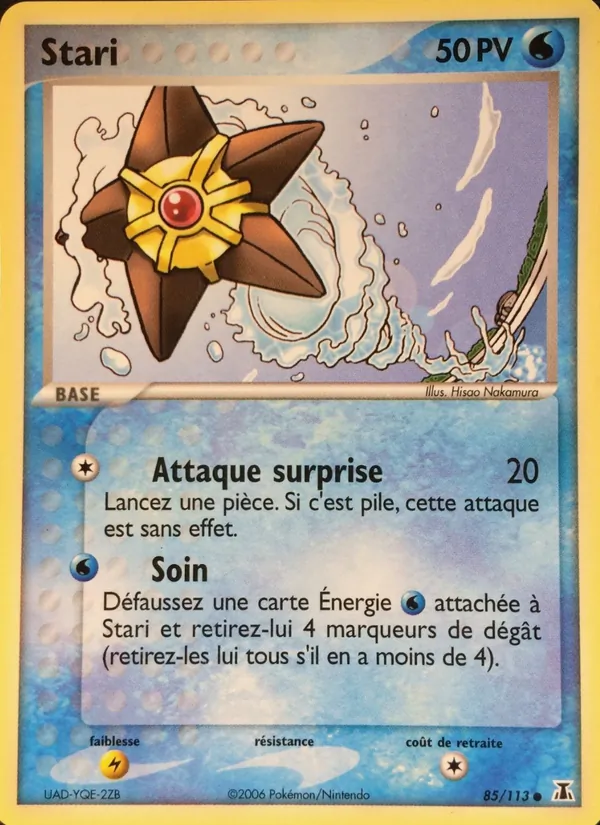 Carte Pokémon Stari 85/113 de l'extension EX Espèces Delta