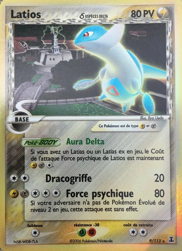 Carte Pokémon Latios δ 9/113 de l'extension EX Espèces Delta