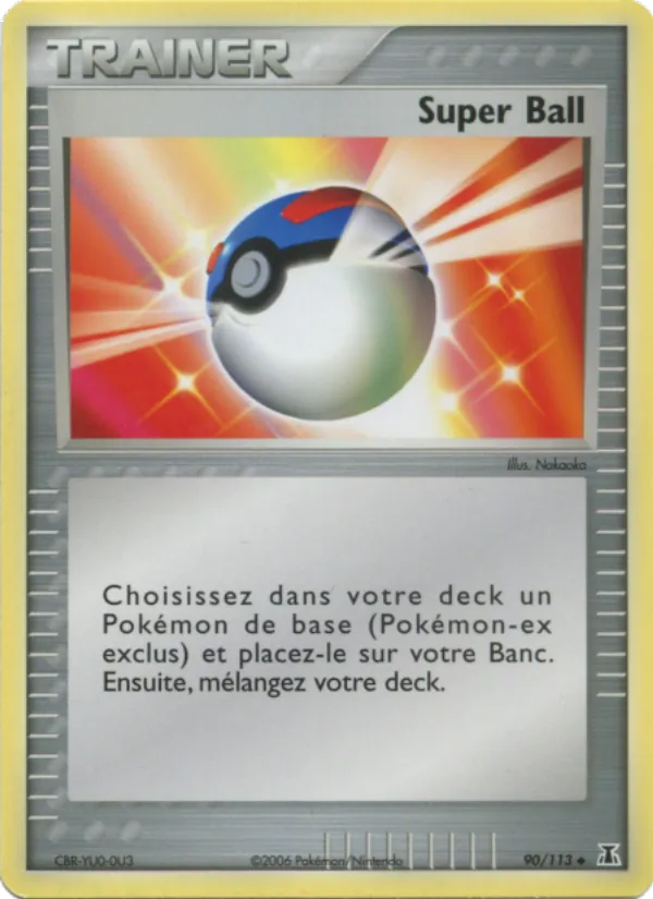 Carte Pokémon Super Ball 90/113 de l'extension EX Espèces Delta