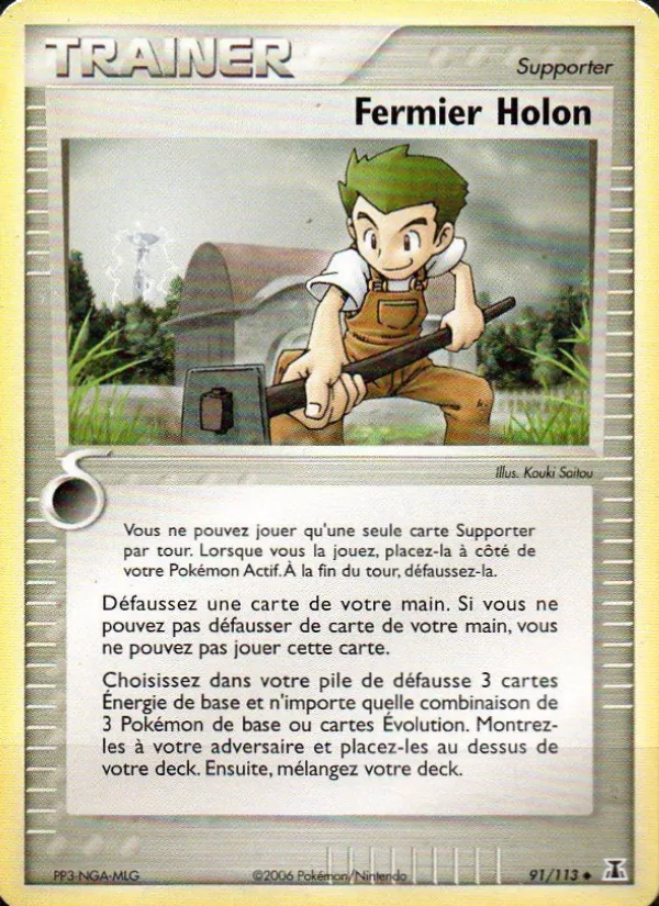 Carte Pokémon Fermier Holon 91/113 de l'extension EX Espèces Delta