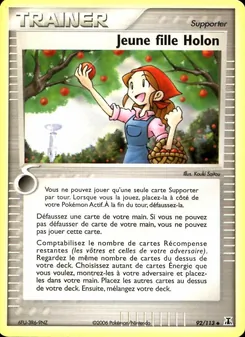 Carte Pokémon Jeune fille Holon 92 — EX Espèces Delta