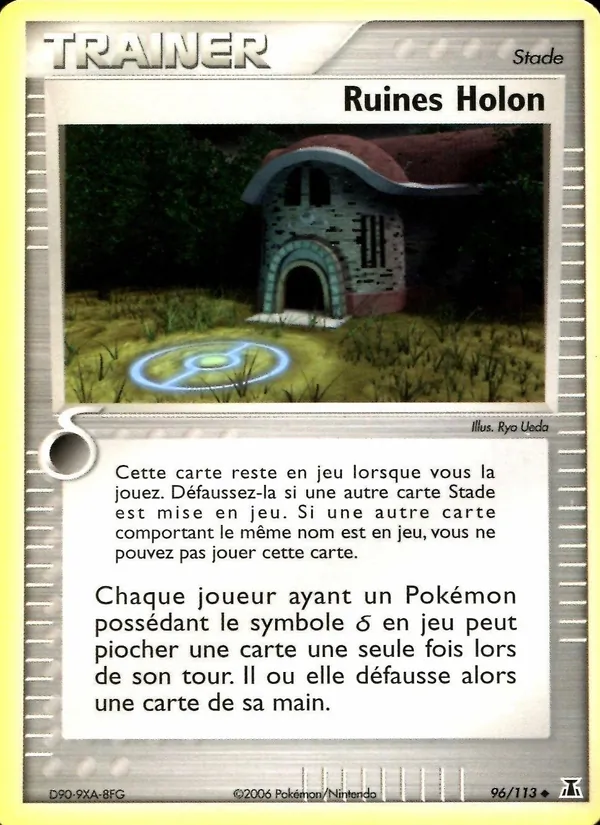 Carte Pokémon Ruines Holon 96/113 de l'extension EX Espèces Delta