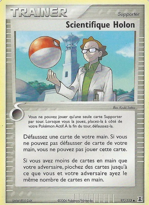 Carte Pokémon Scientifique Holon 97/113 de l'extension EX Espèces Delta
