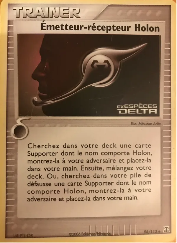 Carte Pokémon Émetteur-récepteur Holon 98/113 de l'extension EX Espèces Delta