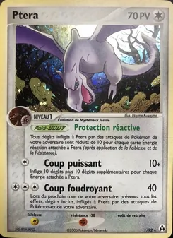 Carte Pokémon Ptéra 1 — EX Créateurs de légendes