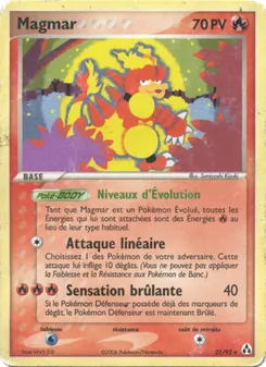 Carte Pokémon Magmar 21 — EX Créateurs de légendes