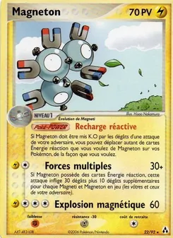 Carte Pokémon Magnéton 22 — EX Créateurs de légendes