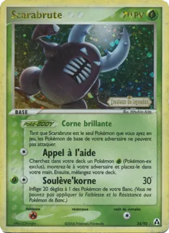 Carte Pokémon Scarabrute 24 — EX Créateurs de légendes