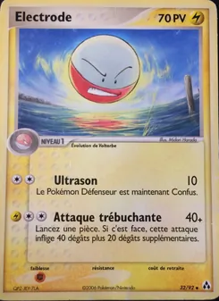 Carte Pokémon Électrode 32 — EX Créateurs de légendes