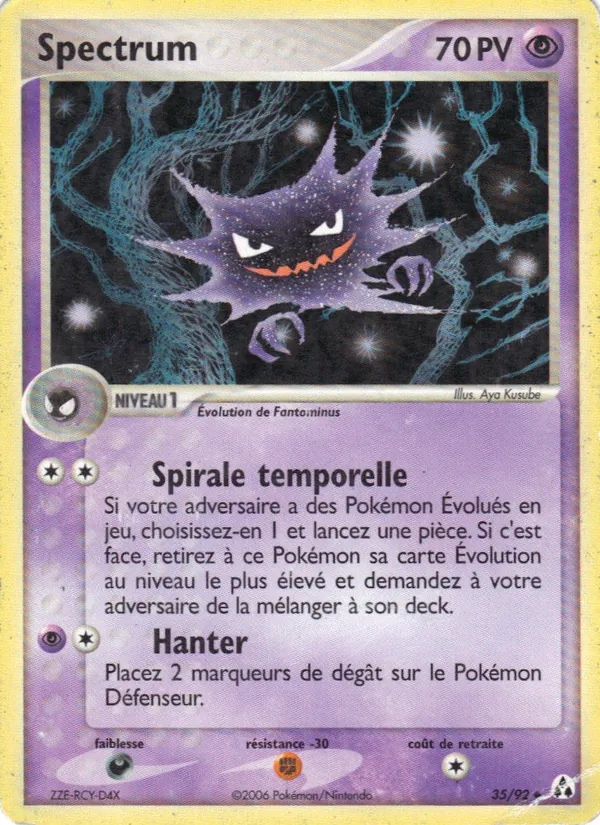 Carte Pokémon Spectrum 35/92 de l'extension EX Créateurs de légendes