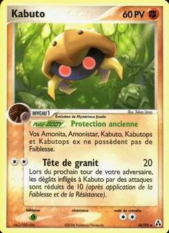 Carte Pokémon Kabuto 36 — EX Créateurs de légendes