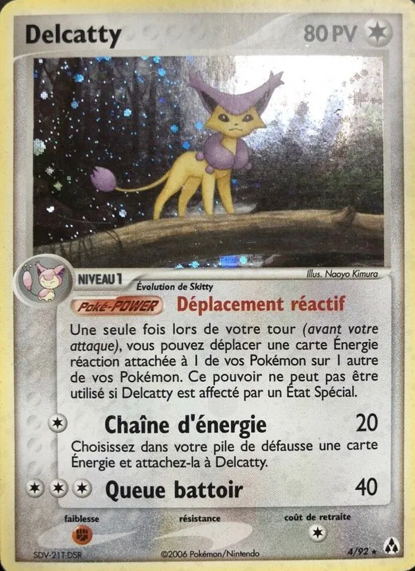 Carte Pokémon Delcatty 4/92 de l'extension EX Créateurs de légendes