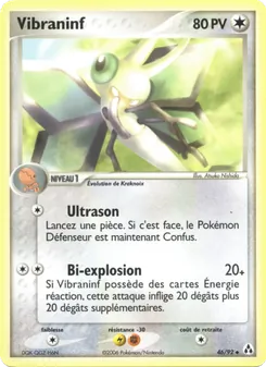 Carte Pokémon Vibraninf 46 — EX Créateurs de légendes